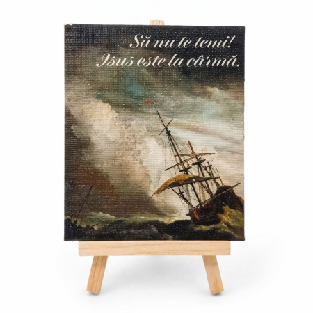 Cadouri - Tablou canvas cu suport din lemn(120x100mm) - Sa nu te temi