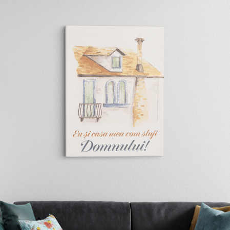 Editura Gramma.ro - Tablou canvas - Eu si casa mea