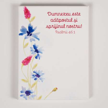 Editura Gramma.ro - Tablou canvas - Dumnezeu este adapostul...