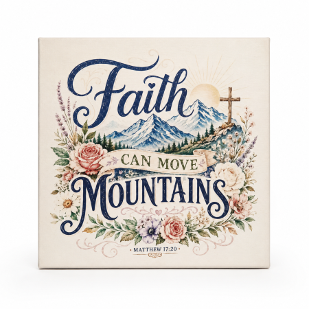 Tablouri canvas - Tablou - Faith can move mountains... Gramma.ro