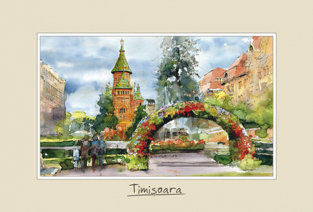 Suvenir - Tablou mic Timisoara 3