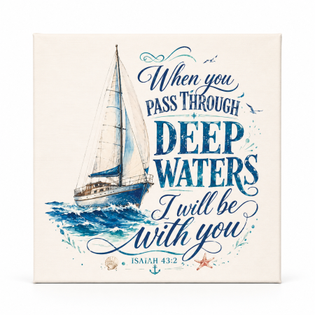 Tablouri canvas - Tablou - When you pass through deep... Gramma.ro