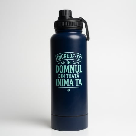 Termos - Încrede-te în Domnul - albastru - 1000 ml [1]