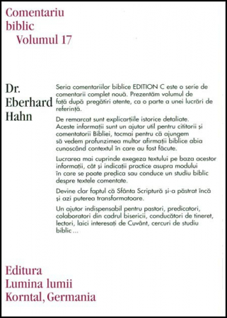 Epistolele catre tesaloniceni, comentariu biblic, vol. 17 [1]