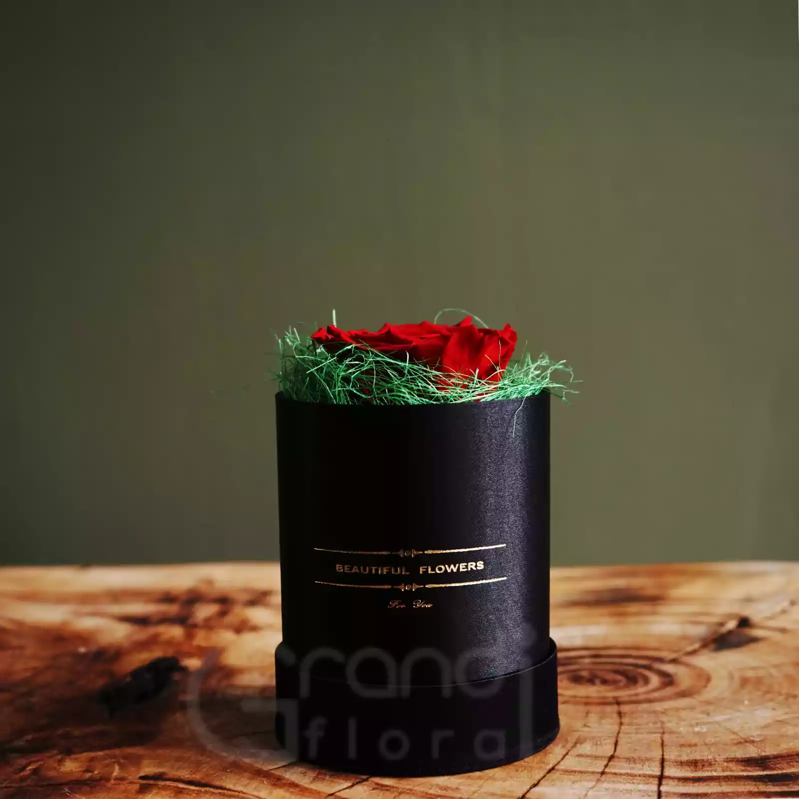 Trandafir Criogenat în cutie Satin - Roșu [4]