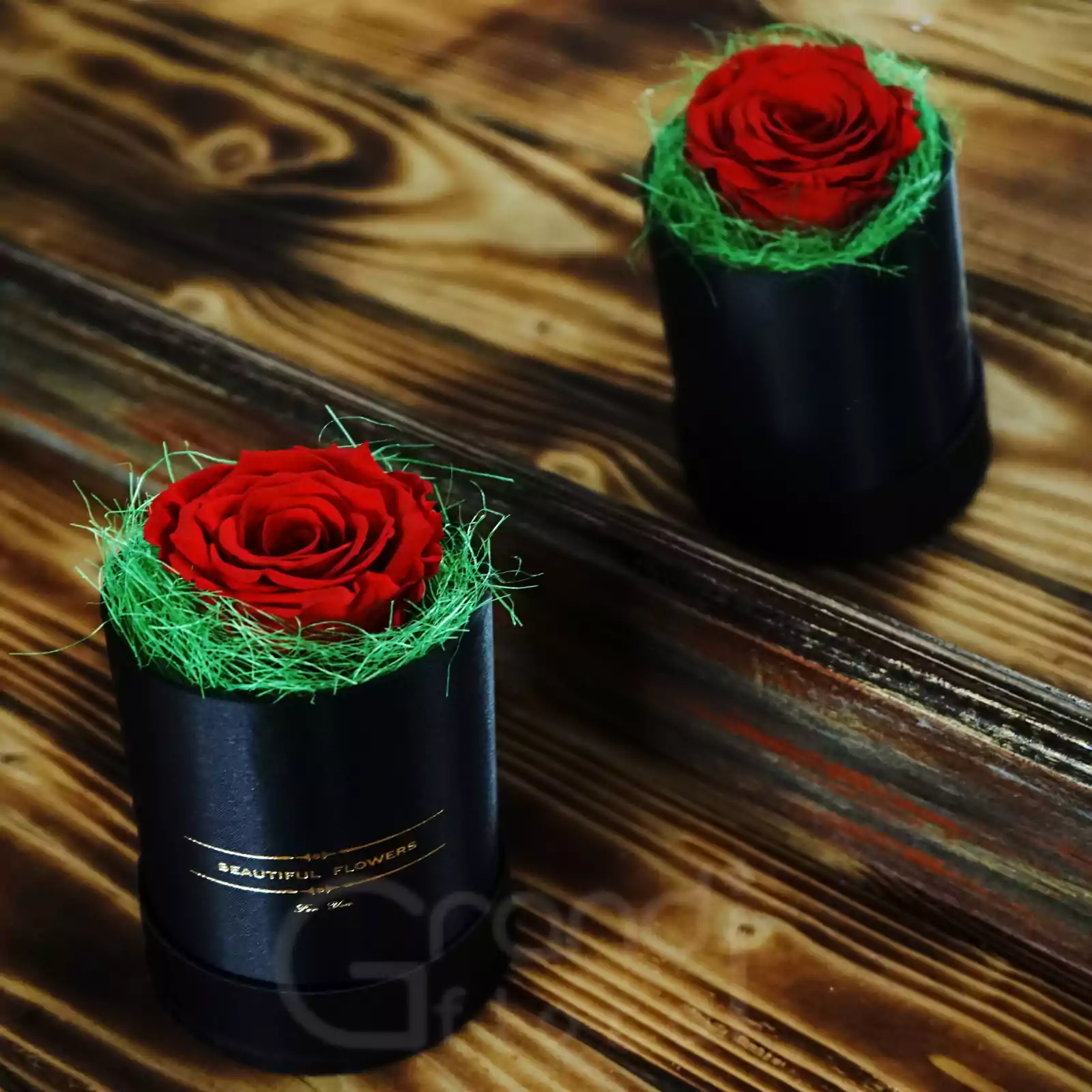 Trandafir Criogenat în cutie Satin - Roșu [4]