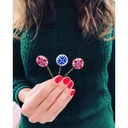 Seturi cadou - Set 3 agrafe cu motiv traditional