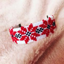 Bratari - Bratara Floare Rosie