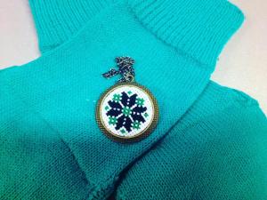 Pandantiv traditional romanesc (verde) [1]