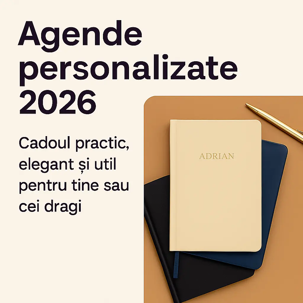 Agende personalizate 2026: Cadoul practic, elegant și util pentru tine sau cei dragi