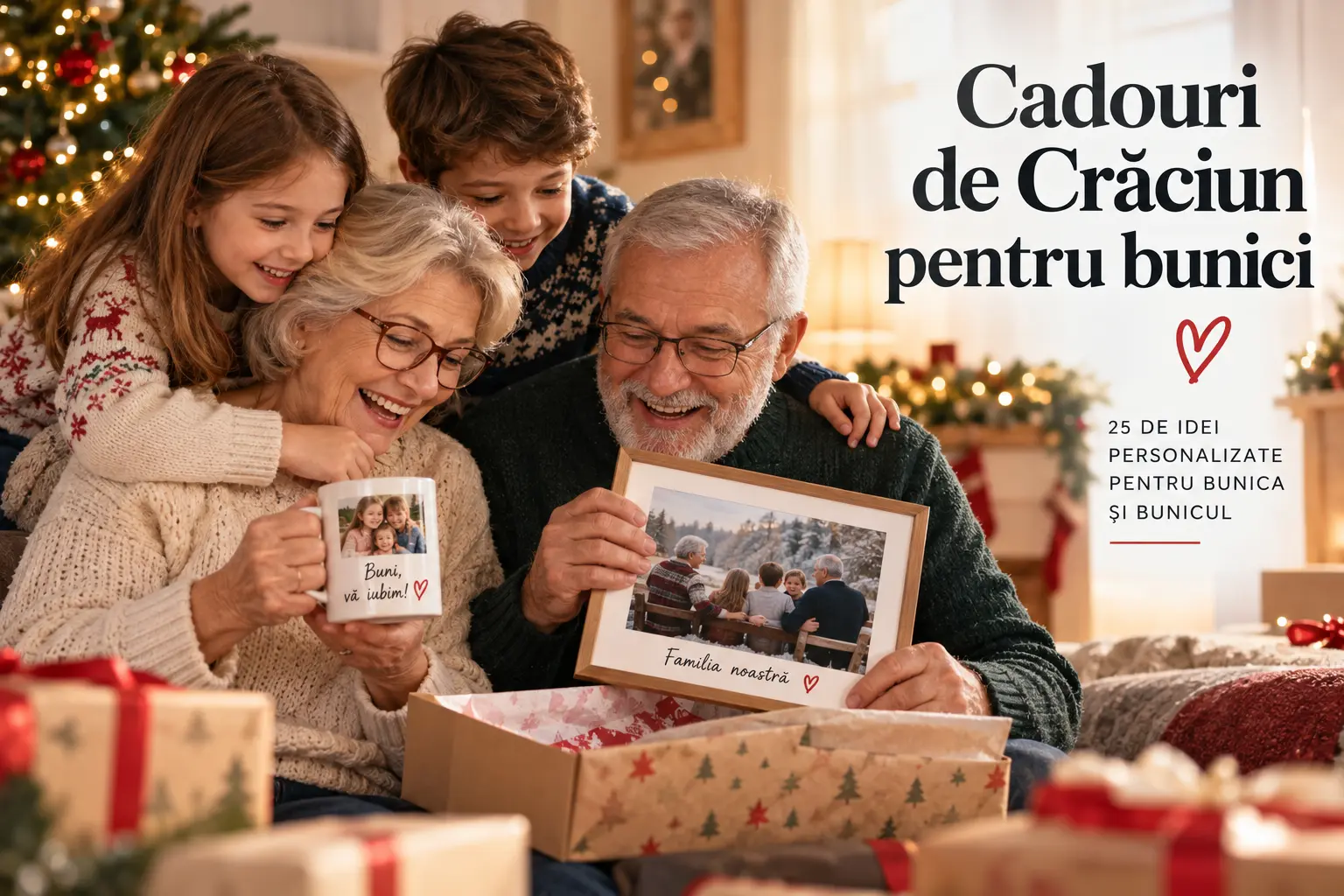 Cadouri de Crăciun pentru bunici – 25 de idei personalizate pentru bunica și bunicul