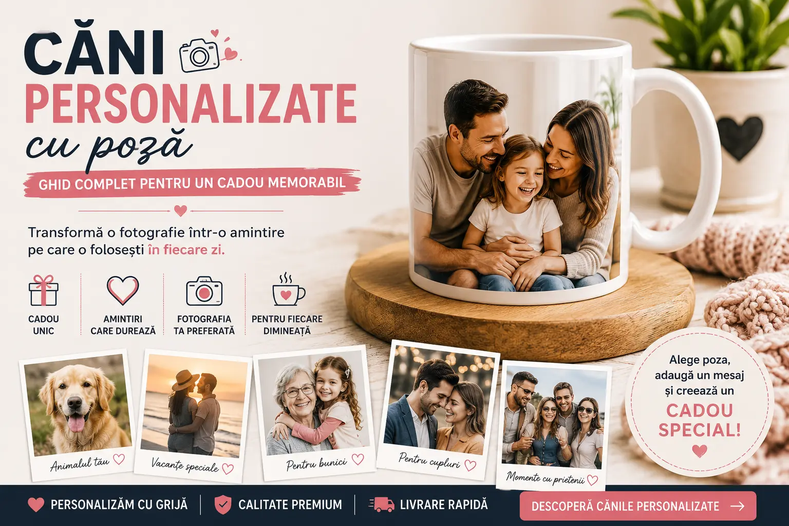 Căni personalizate cu poză – Ghid complet pentru un cadou memorabil