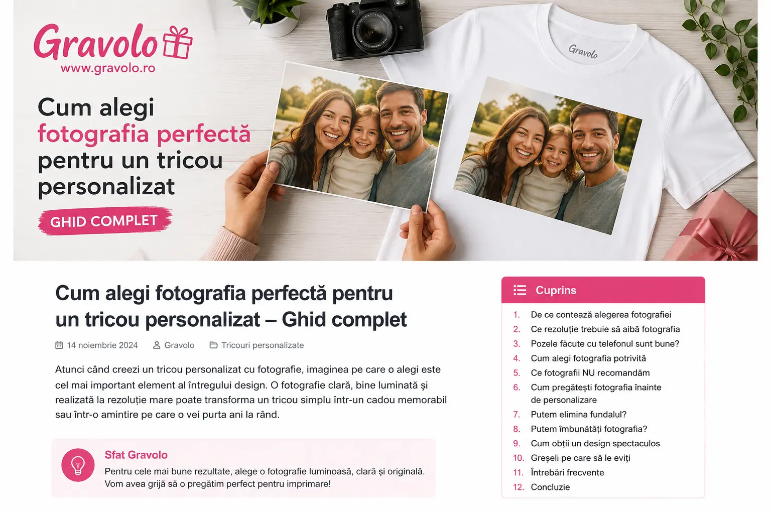 Cum alegi fotografia perfectă pentru un tricou personalizat – Ghid complet
