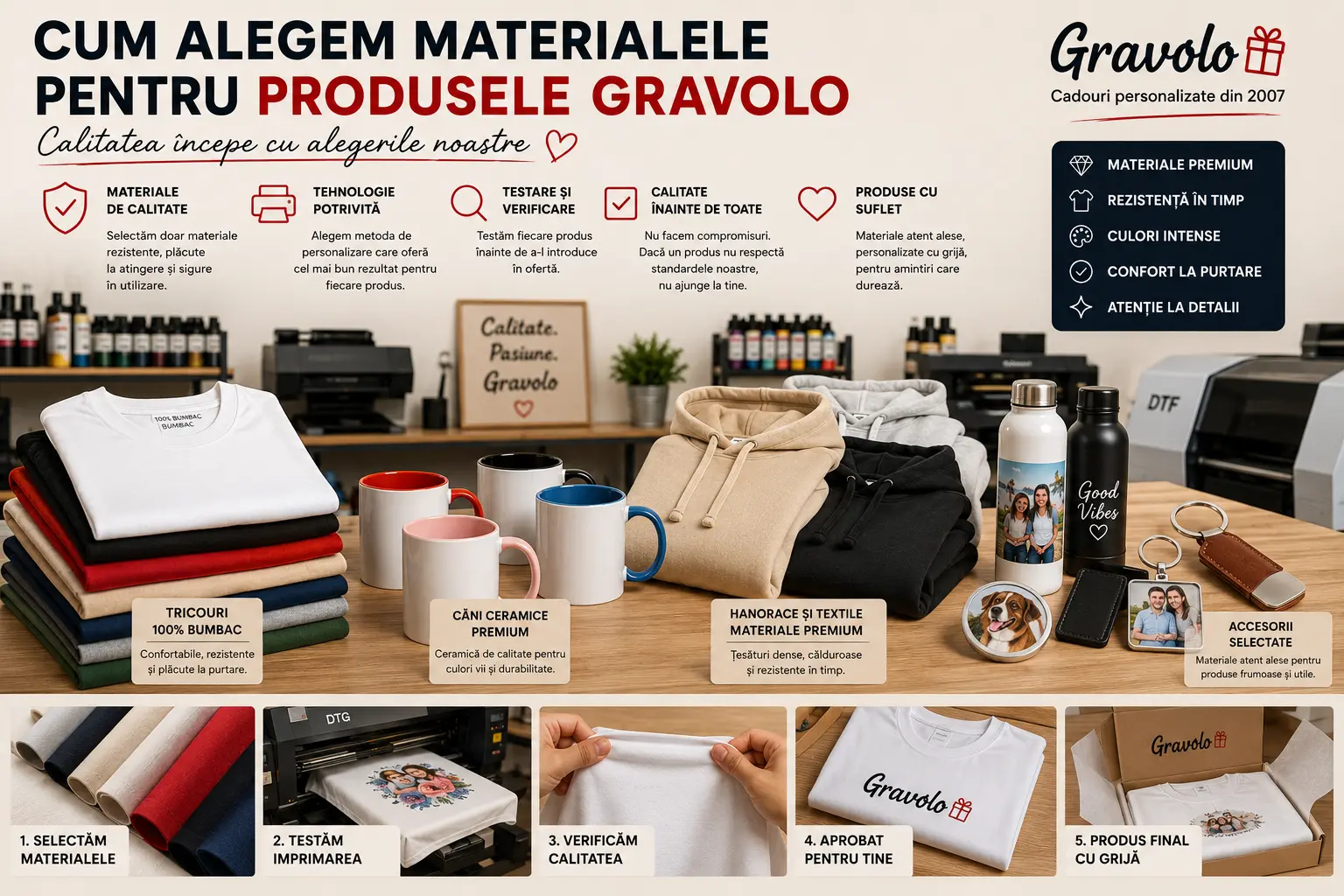 Cum alegem materialele pentru produsele Gravolo
