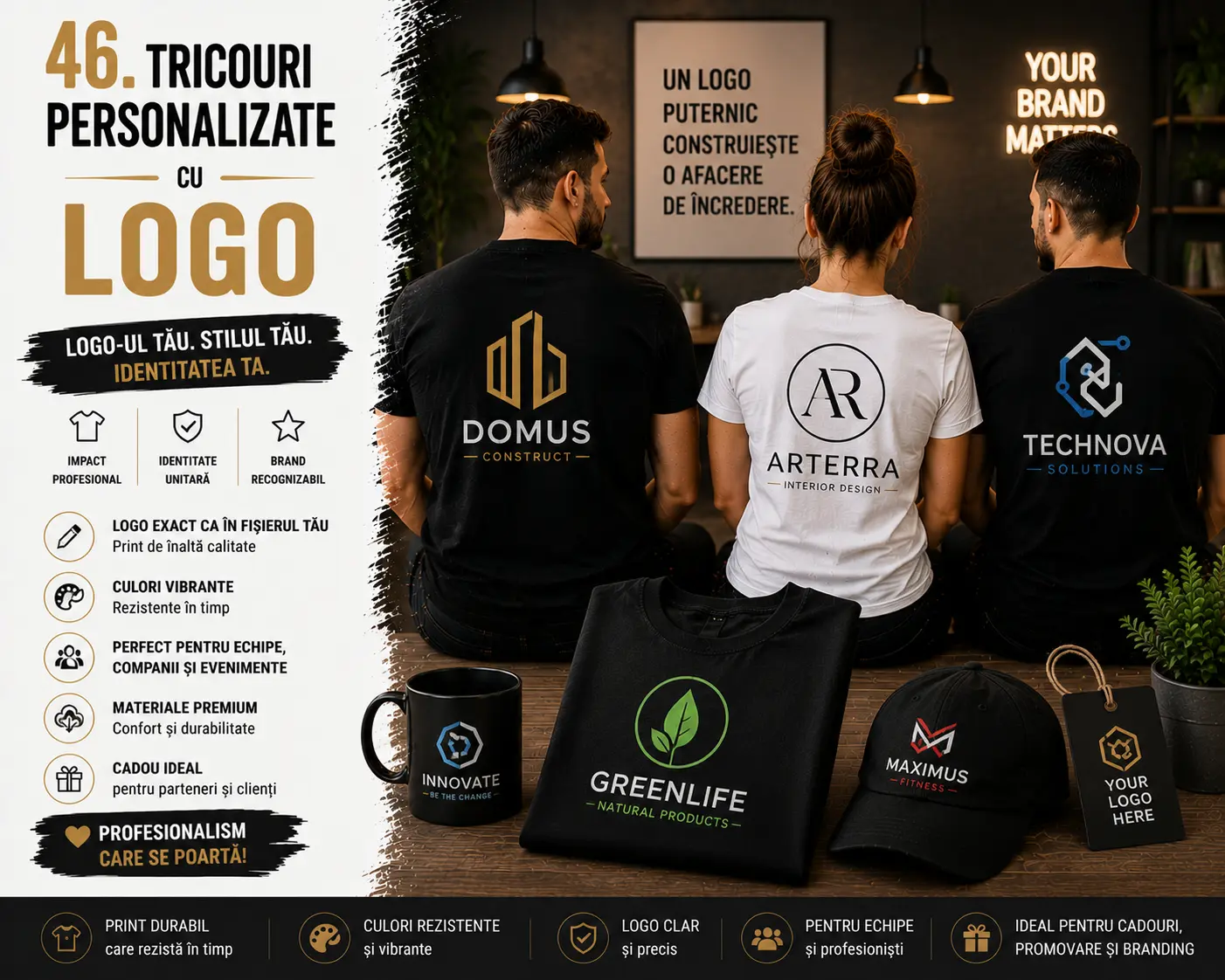 Tricouri personalizate cu logo blog gravolo
