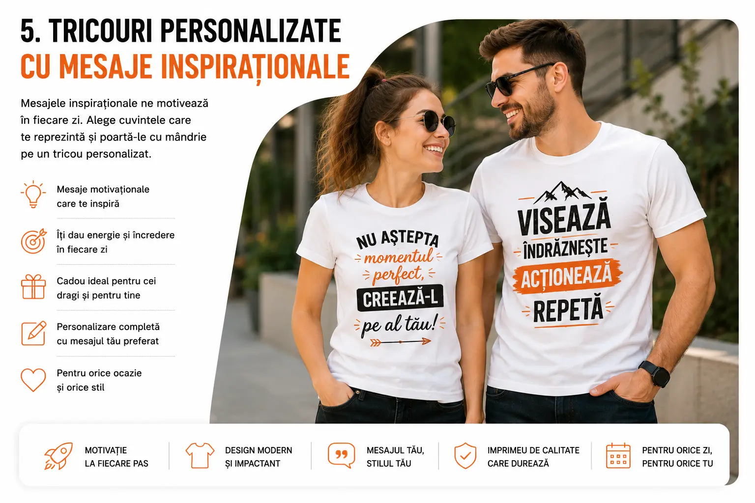 Tricouri personalizate cu mesaje inspiraționale gravolo blog
