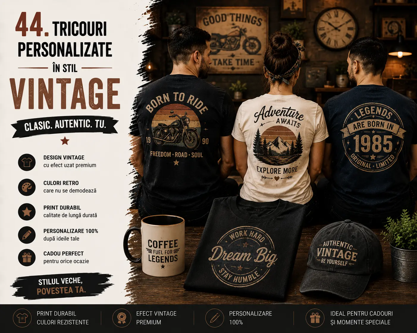 Tricouri personalizate în stil vintage blog gravolo