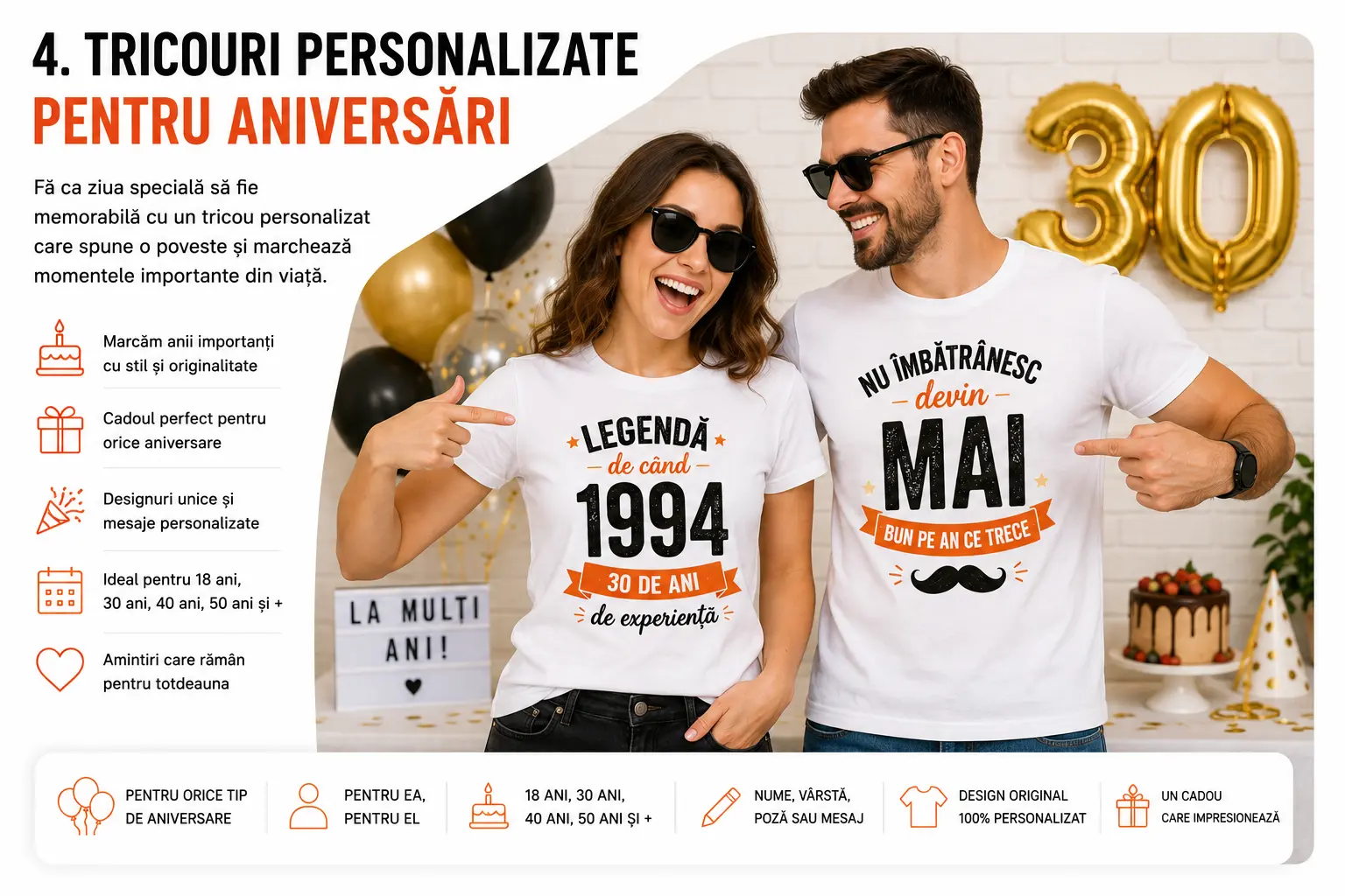 Tricouri personalizate pentru aniversări blog gravolo