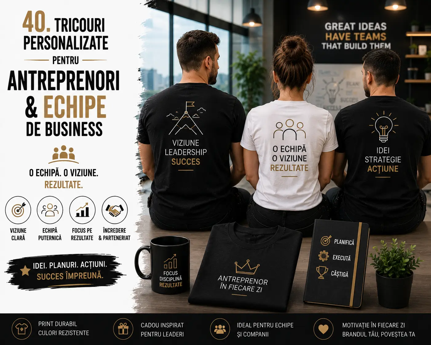 Tricouri personalizate pentru antreprenori și echipe de business blog gravolo