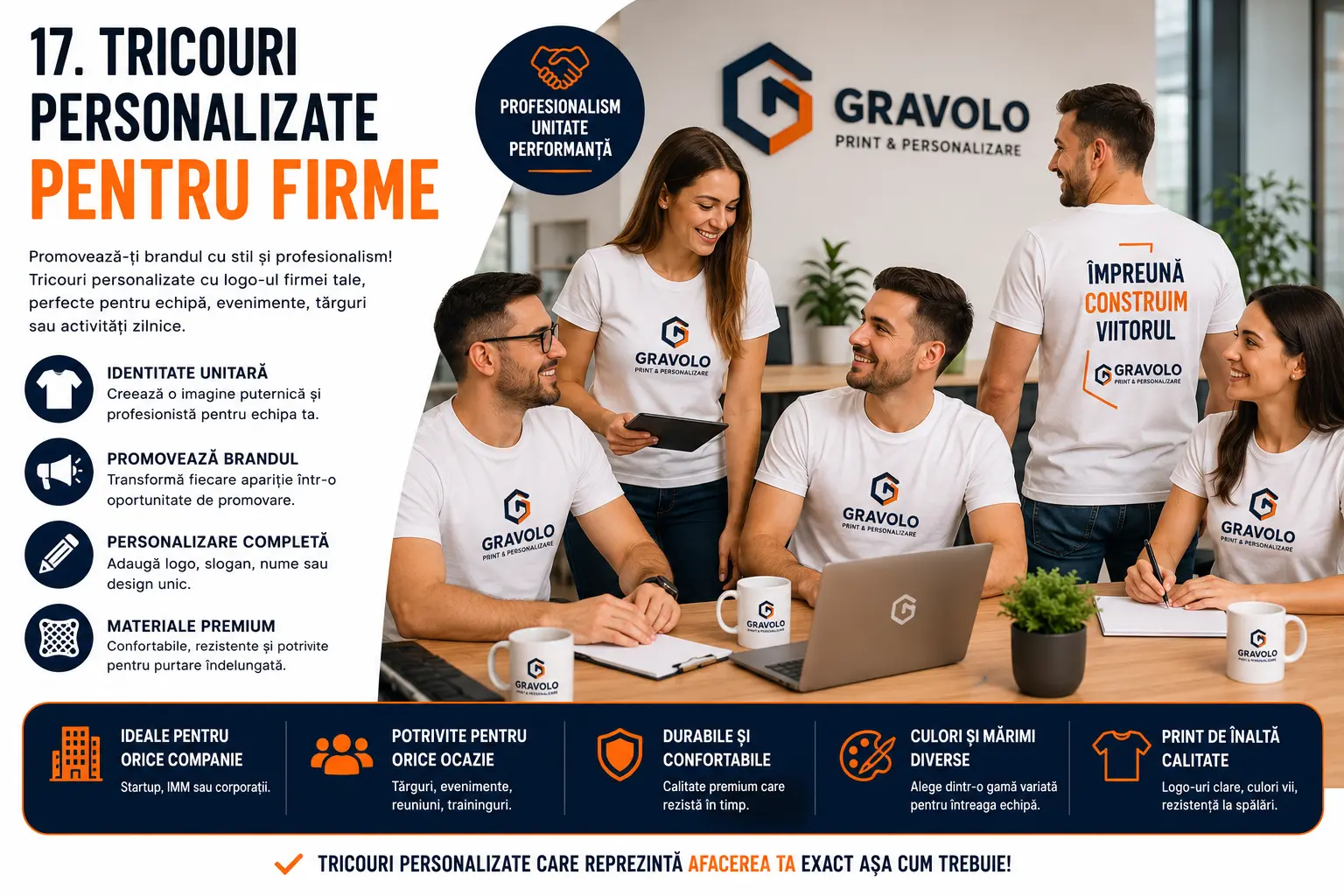 Tricouri personalizate pentru firme blog gravolo