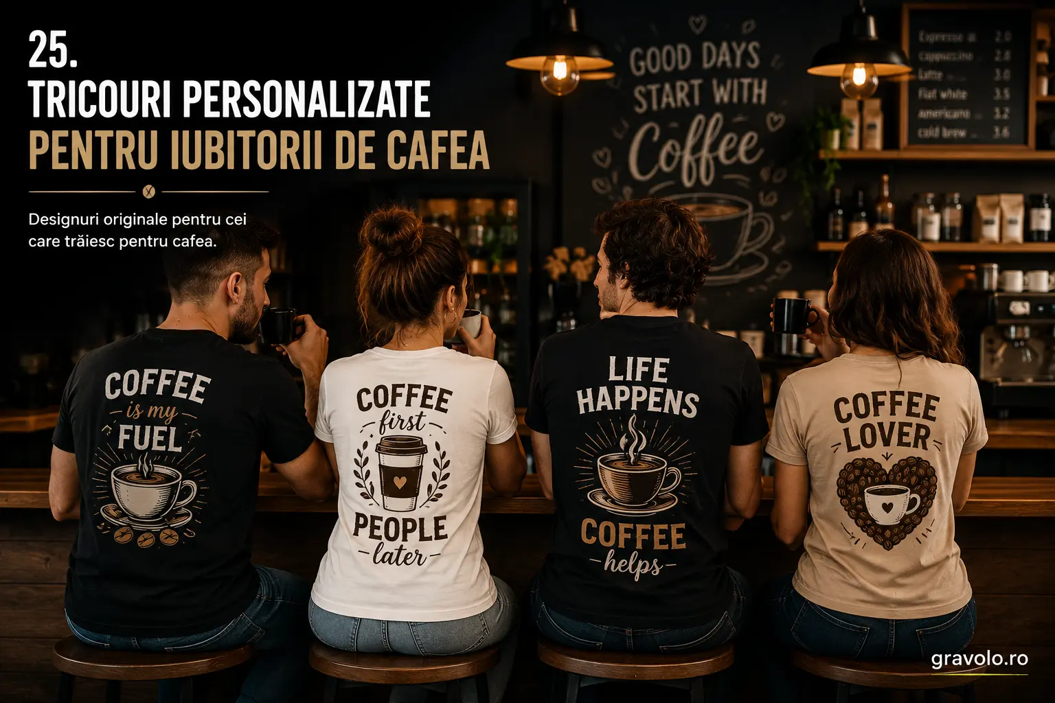 Tricouri personalizate pentru iubitorii de cafea blog gravolo