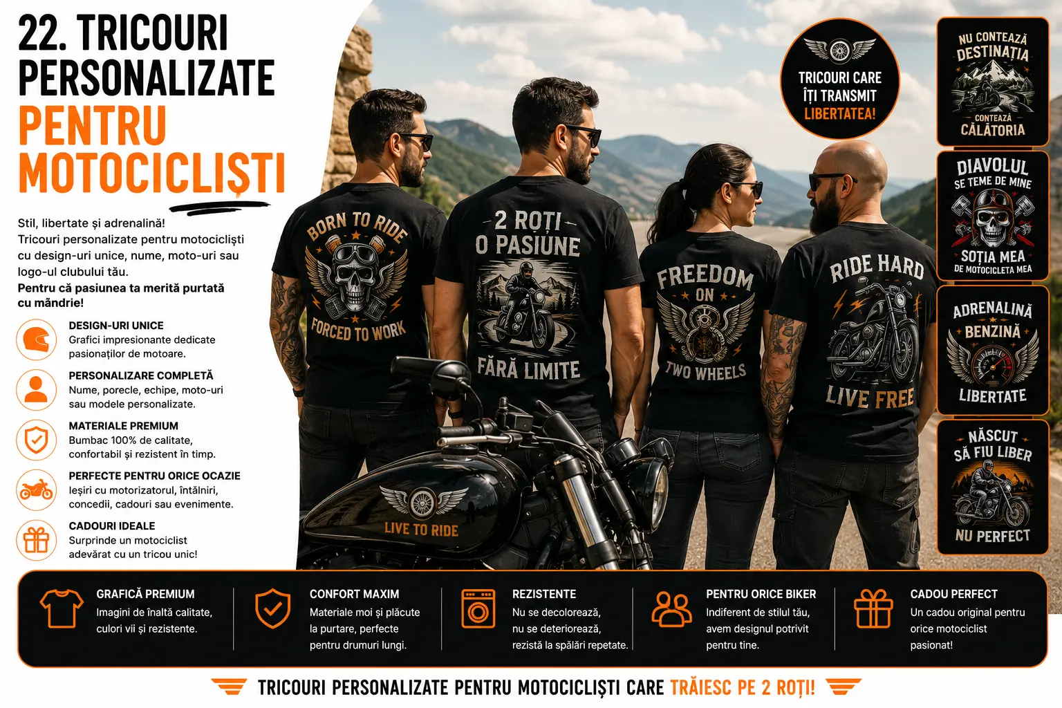Tricouri personalizate pentru motocicliști blog gravolo