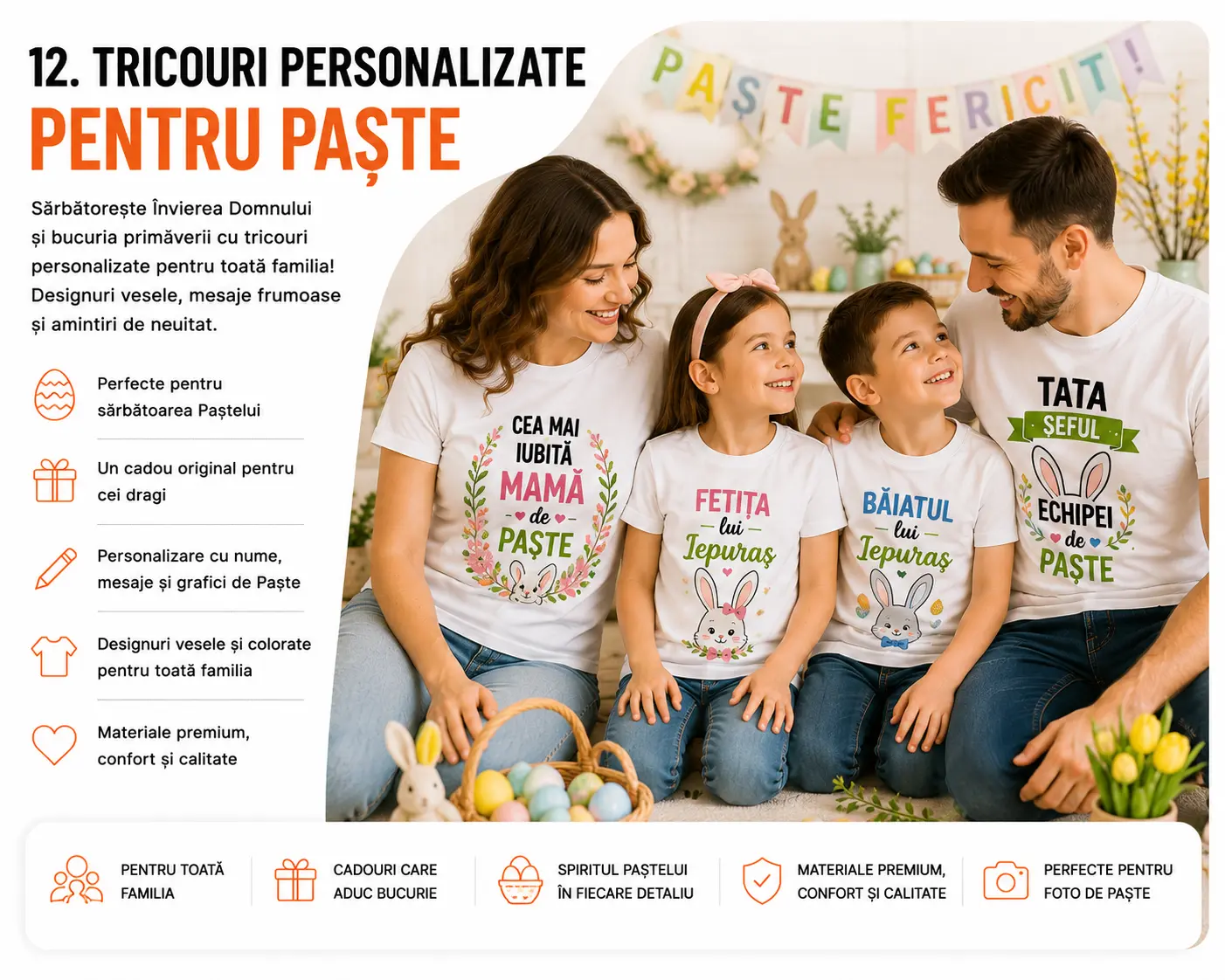 Tricouri personalizate pentru Paște gravolo blog