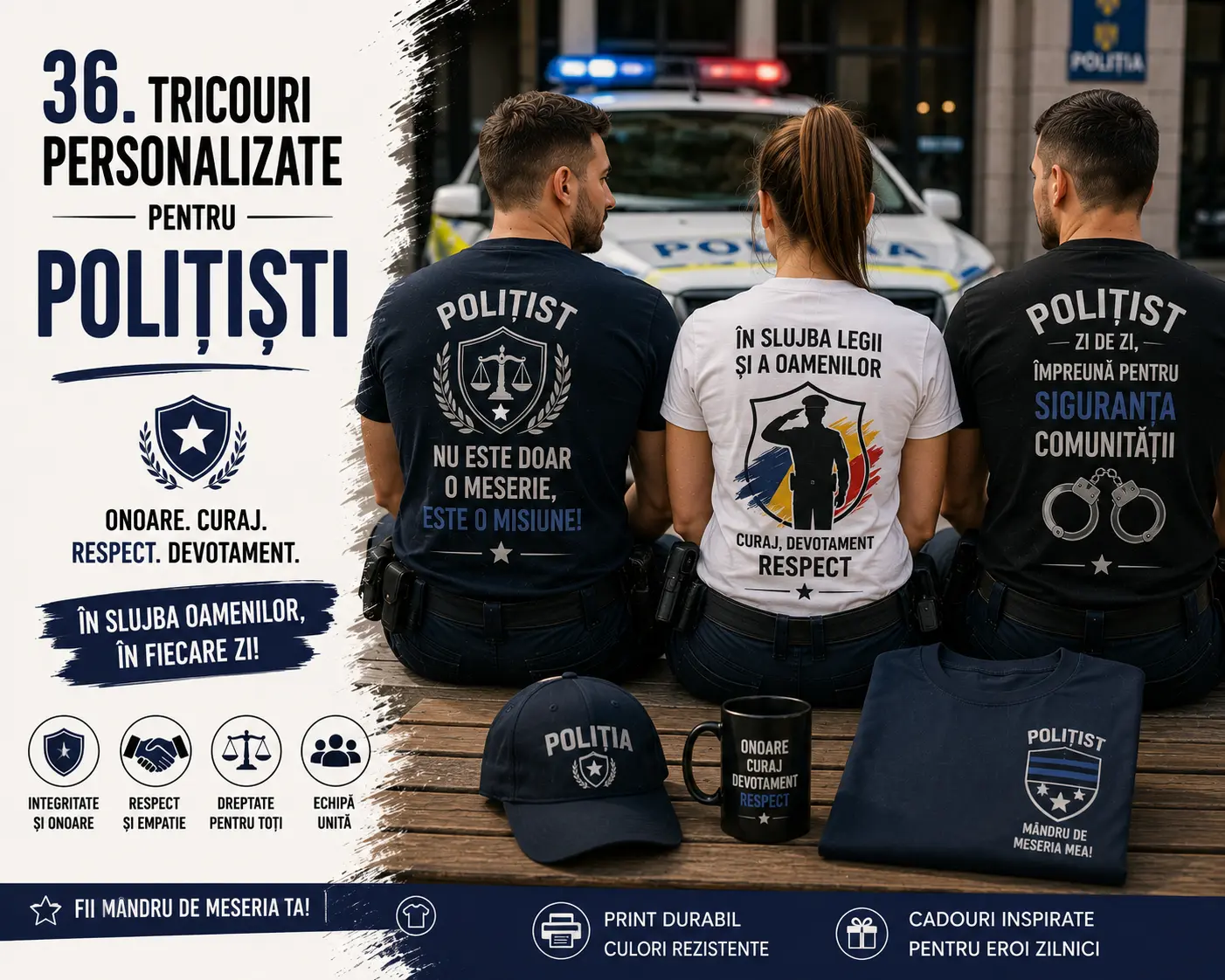 Tricouri personalizate pentru polițiști blog gravolo