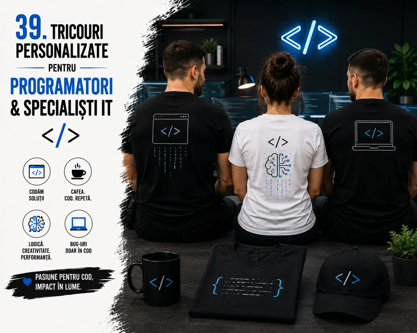 Tricouri personalizate pentru programatori și specialiști IT blog gravolo
