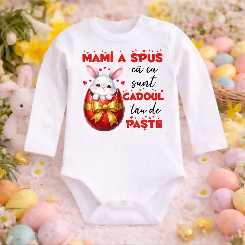 Body-bebe-personalizat-Mami-a-spus-că-eu-sunt-cadoul-tău-de-Paste [3]