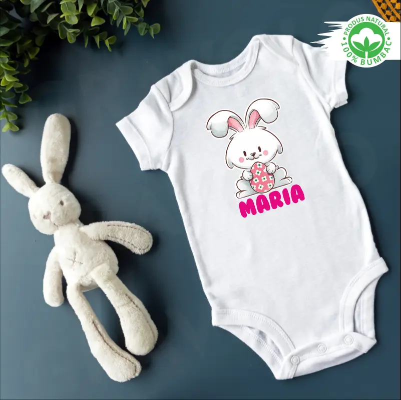 Body personalizat: "Iepurasul Maria" Paste (bebelusi) [1]