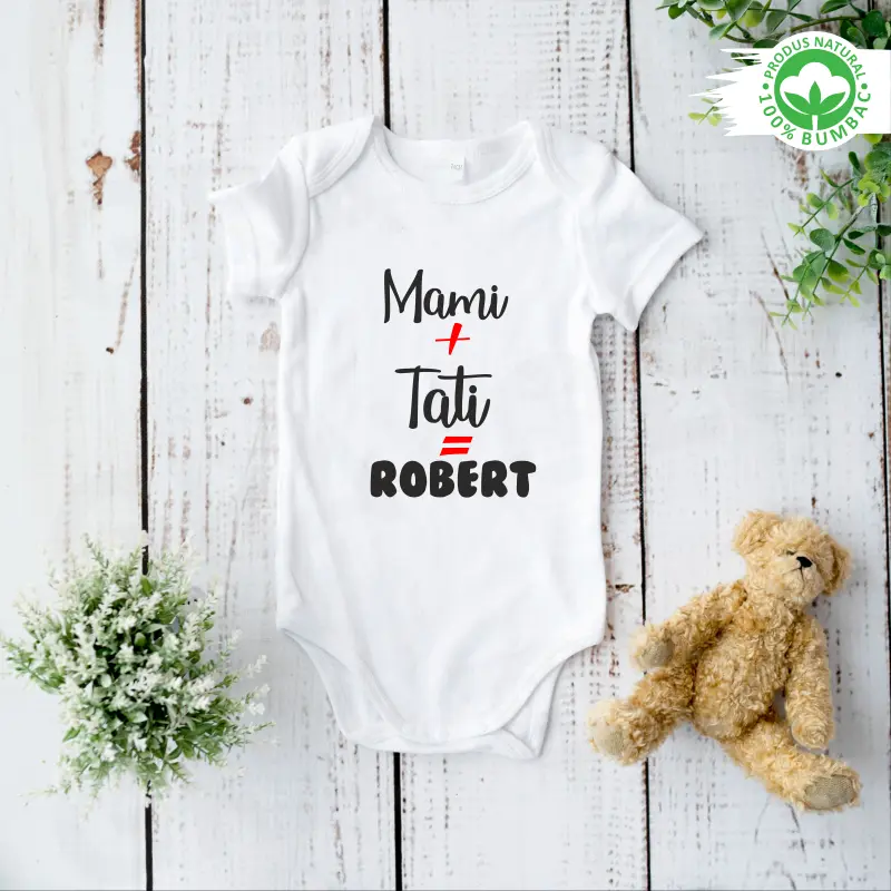 Body personalizat "Mami+Tati=Robert" [2]