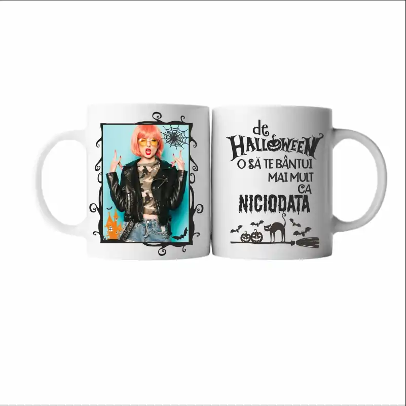 Cana pentru Halloween personalizata cu poza ta [5]