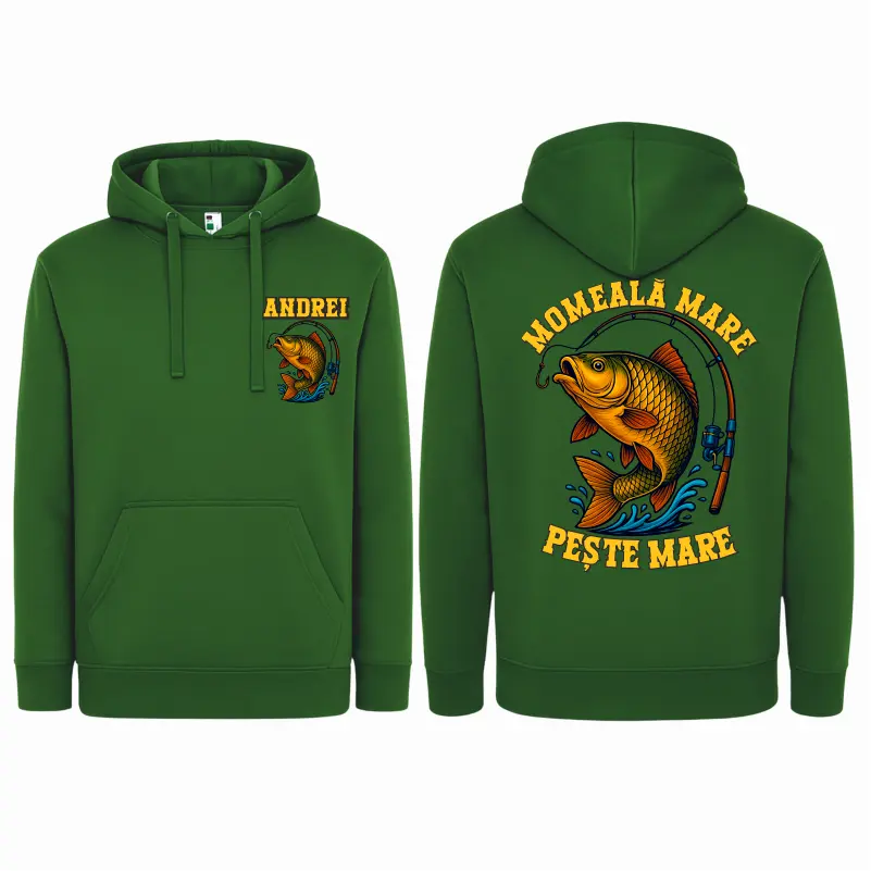 Hanorac personalizat Momeală Mare Pește Mare [4]