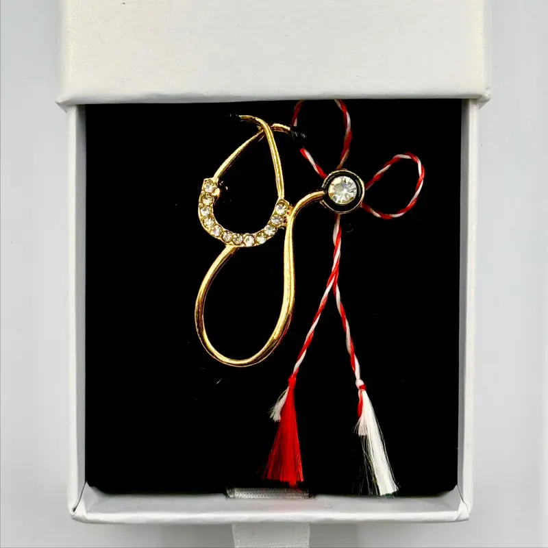 Martisor stetoscop brosa medic [4]