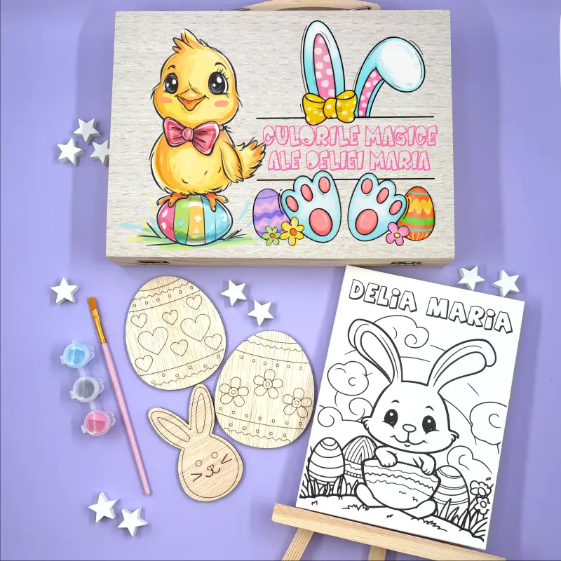 Set-pictura-creativ-pentru-copii–cadou-personalizat-de-Paste-cu-nume [2]