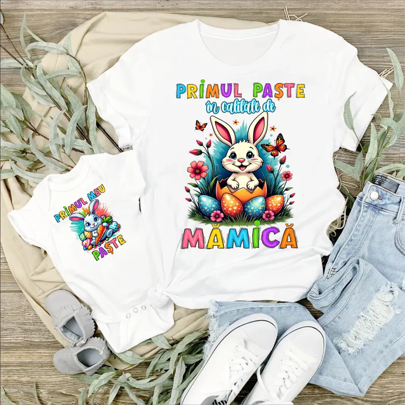 Set-de-tricouri-personalizate-model-Primul-Paste-in-calitate-de-tatic-mamica-bebe-1 [3]