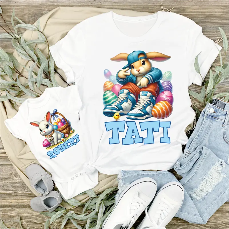 Set-de-tricouri-personalizate-pentru-Paste-mami-tati-si-bebe-model-Iepurasi-cool-1 [6]