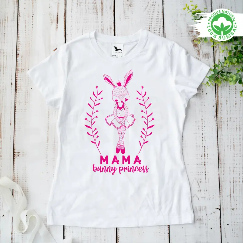 Set tricouri personalizate pentru mama si fiica "Bunny Princess"  [2]