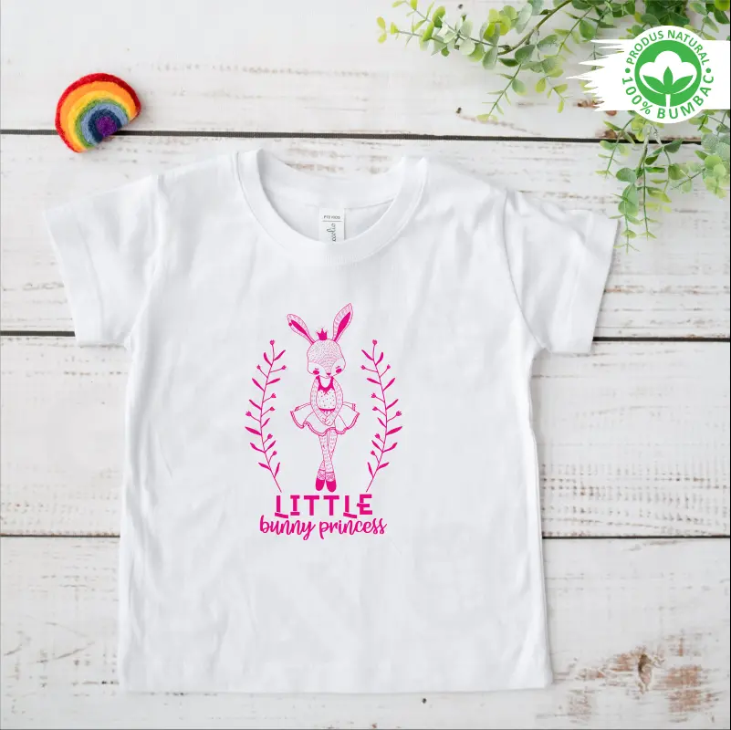 Set tricouri personalizate pentru mama si fiica "Bunny Princess"  [3]