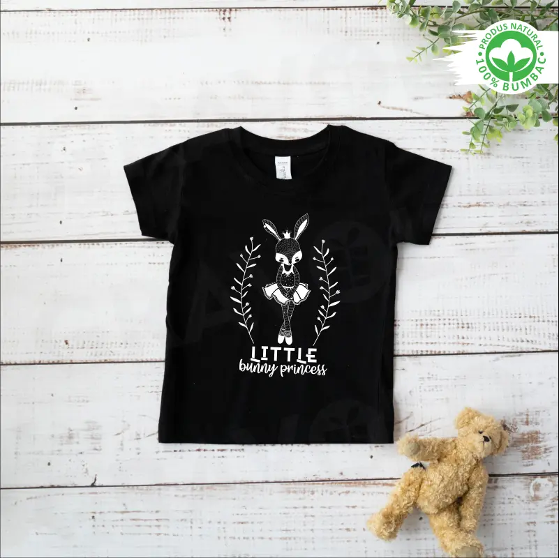 Set tricouri personalizate pentru mama si fiica "Bunny Princess"  [6]
