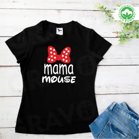 Set tricouri personalizate pentru mama si fiica "Mama mouse, Mini mouse"  [2]