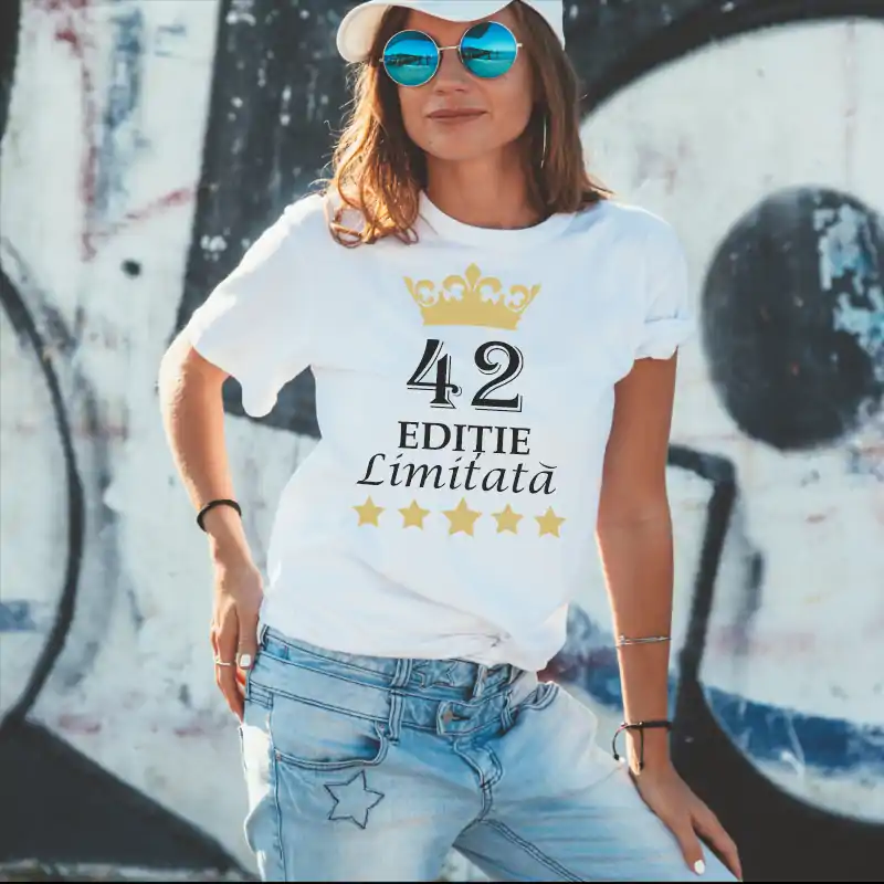 Tricou aniversar personalizat pentru dama modelul "Editie Limitata" [3]