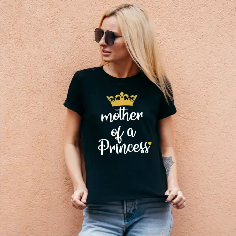 Tricou personalizat: "Mother of a Princess" (damă) [3]