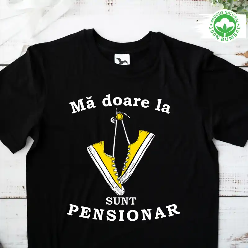 Tricou Pensionare personalizat: "Ma doare la tenisi, sunt pensionar"  [3]
