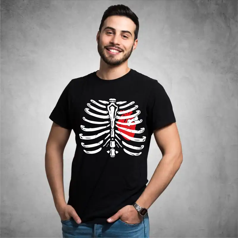 Tricou pentru barbati Halloween Skeleton [2]
