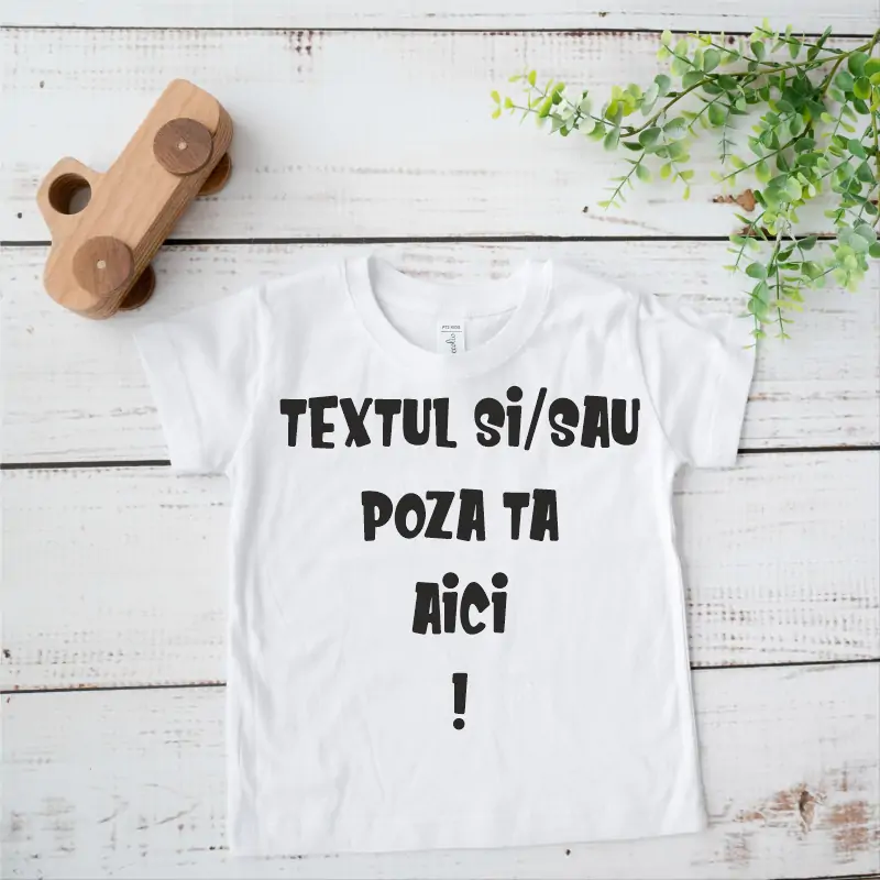 Tricou pentru copii, personalizat cu text sau poza [2]