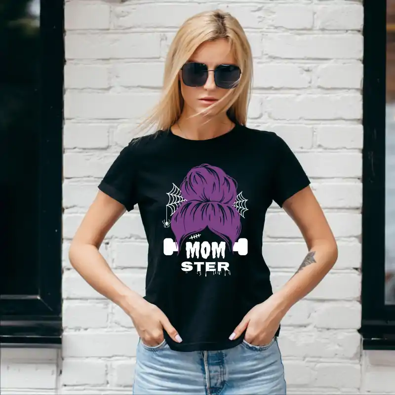 Tricou-pentru-mamica-cu-tematica-Halloween-cu-mesajul-amuzant-"MOMSTER" [1]
