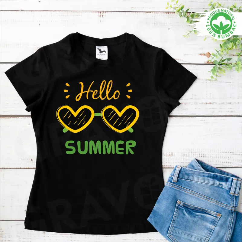 Tricou personalizat: "hello summer"  [3]
