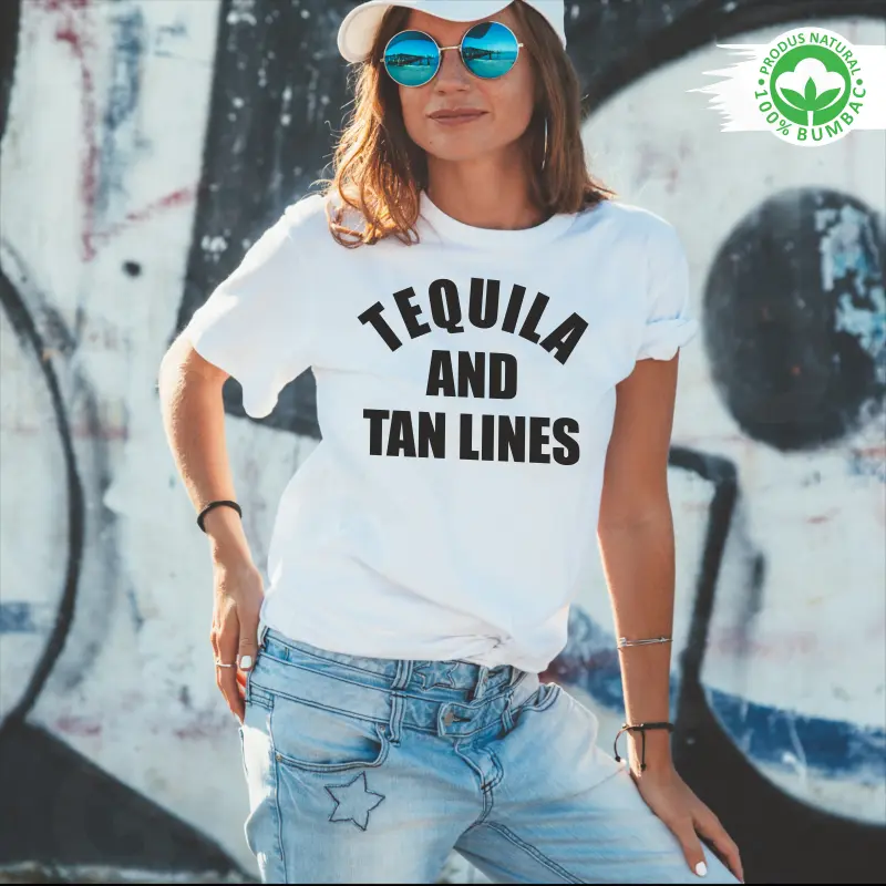 Tricou personalizat: "Tequila and tan lines"  [4]